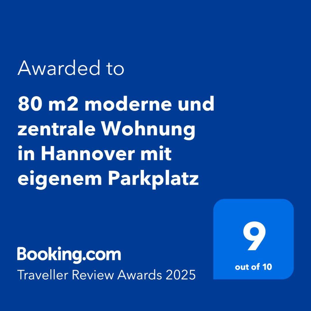 80 M2 Moderne Und Zentrale Wohnung In Hannover Mit Eigenem Parkplatz Hanôver Exterior foto